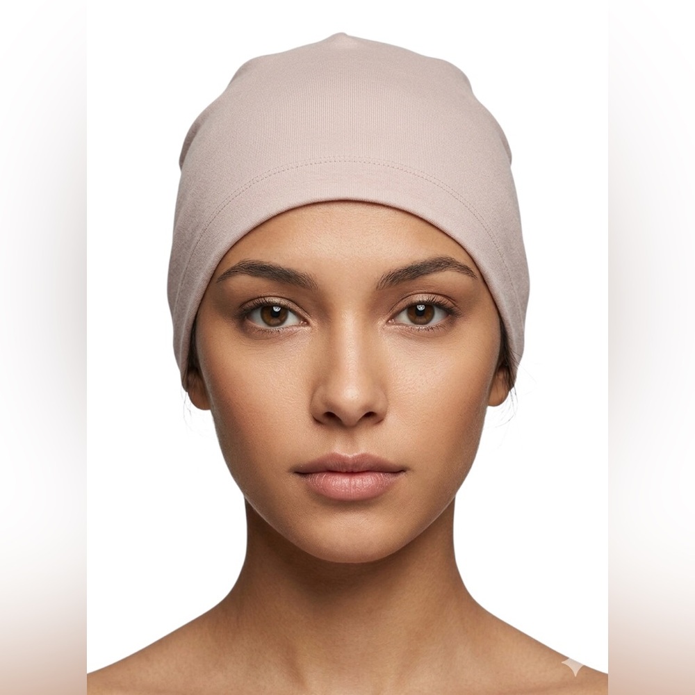 Pale Pink Stretch Beanie